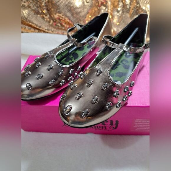 NIB Abbey Dawn Pewter Tough Crowd Flats - Picture 2 of 8